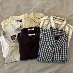 Bundle of Long and Short Sleeve Button-Ups from various brands (L & XL)